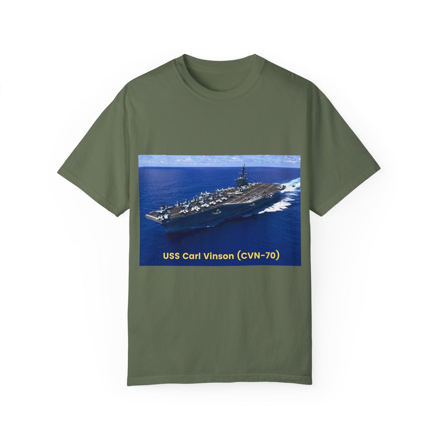 USS Carl Vinson (CVN-70) SmileandLaughTees Unisex Garment-Dyed T-shirt