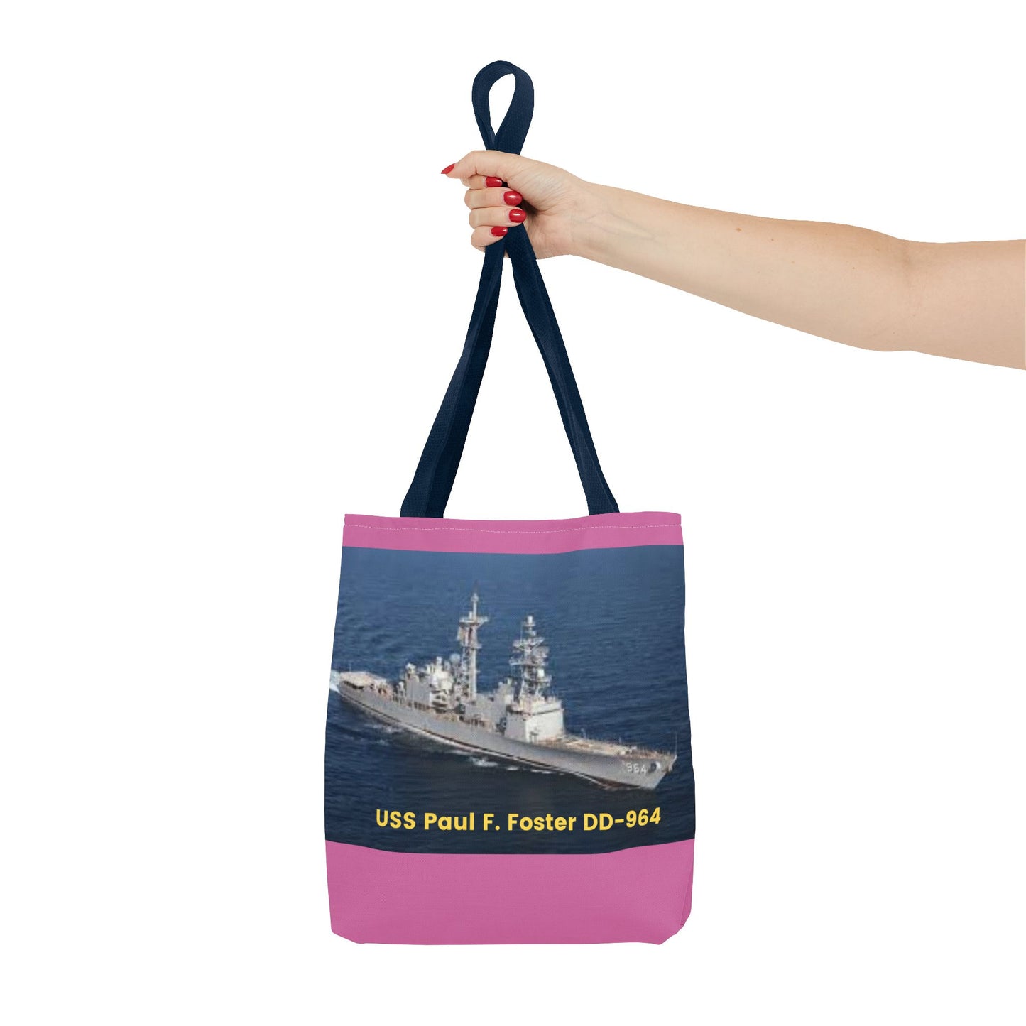 USS Paul F. Foster DD-964 Navy POD Smileandlaughtees Tote Bag (AOP)