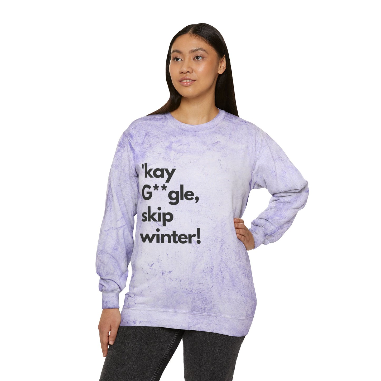 SmileandLaughTees Unisex Color Blast Crewneck Sweatshirt