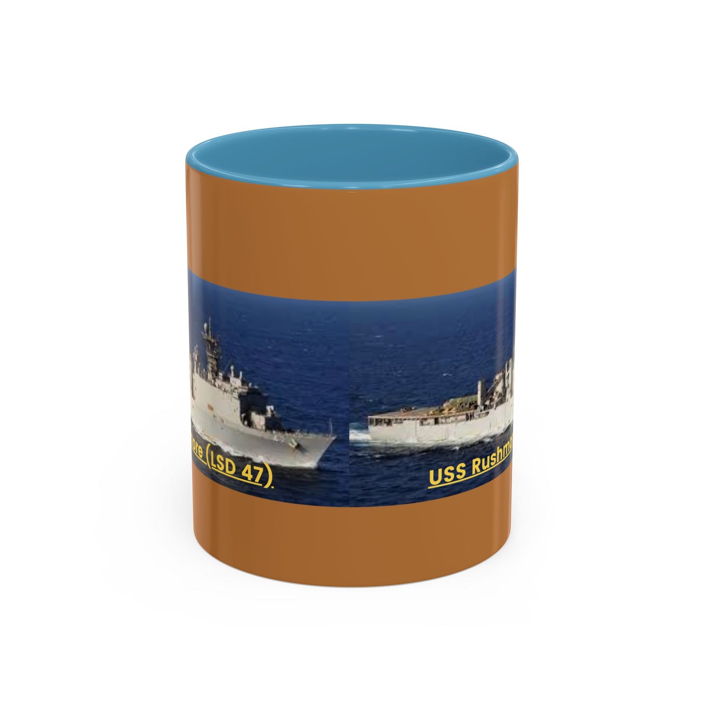 USS Rushmore (LSD 47) Navy POD Smileandlaughtees Accent Coffee Mug (11, 15oz)