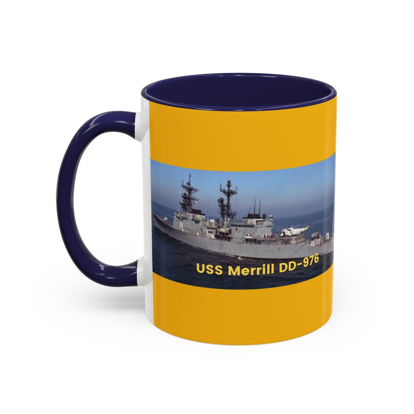 USS Merrill DD-976 Navy POD Smileandlaughtees Accent Coffee Mug (11, 15oz)