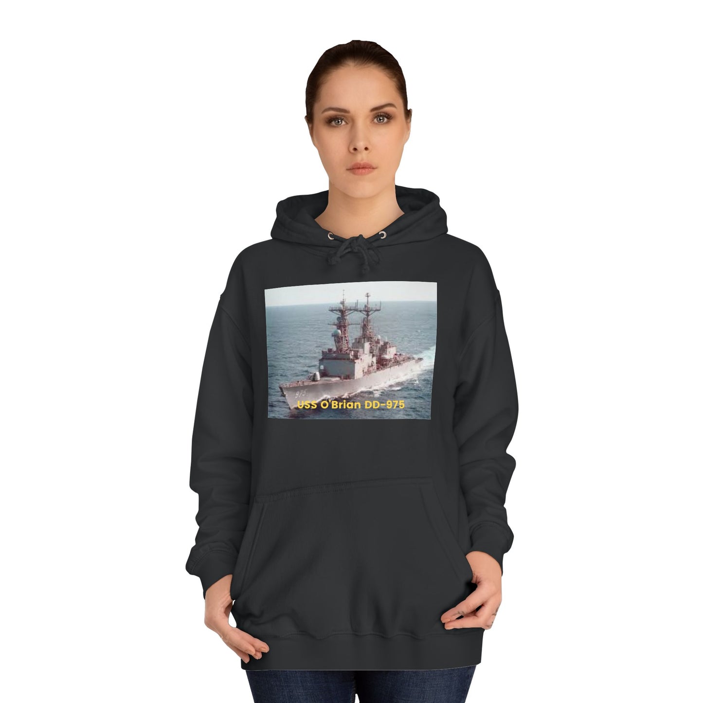 USS O'Brian DD-975 Navy POD Smileandlaughtees Unisex College Hoodie