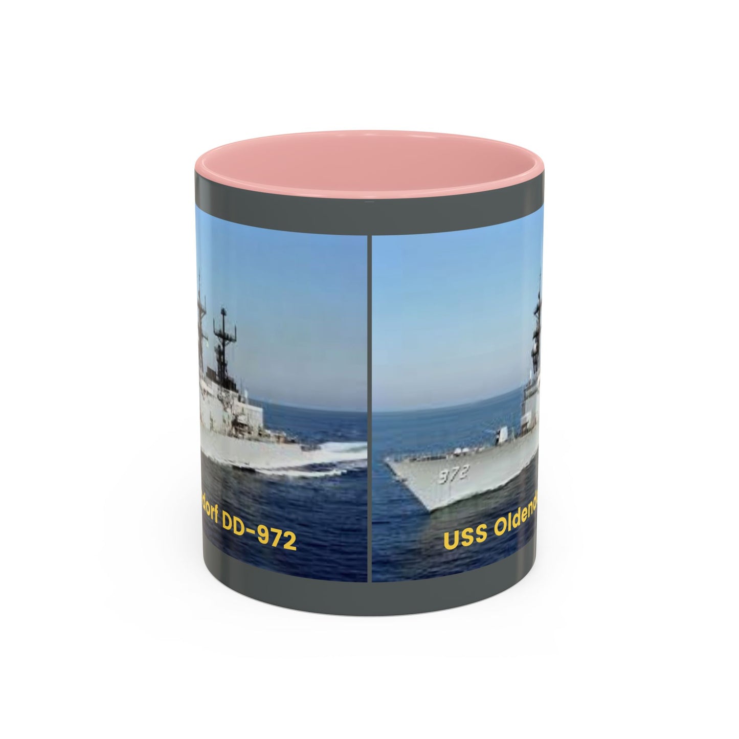 USS Oldendorf DD-972 Navy POD Smileandlaughtees Accent Coffee Mug (11, 15oz)