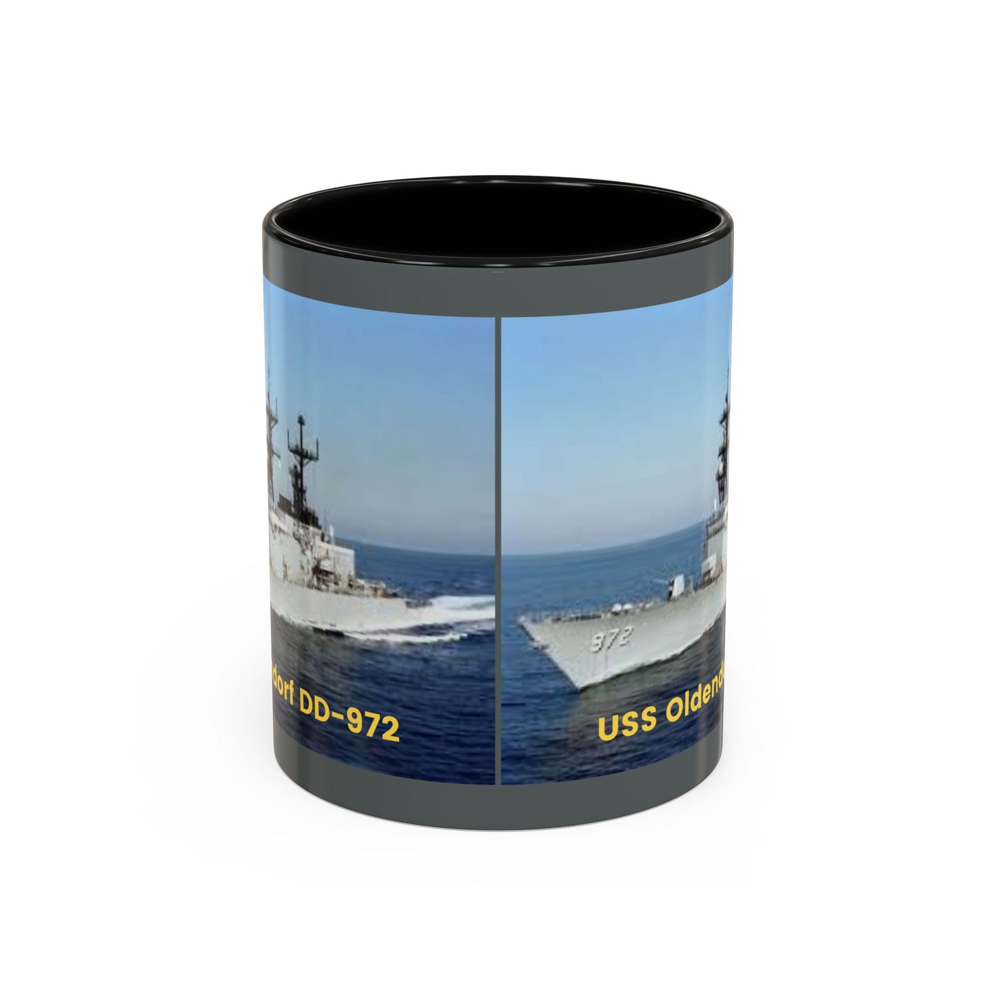 USS Oldendorf DD-972 Navy POD Smileandlaughtees Accent Coffee Mug (11, 15oz)