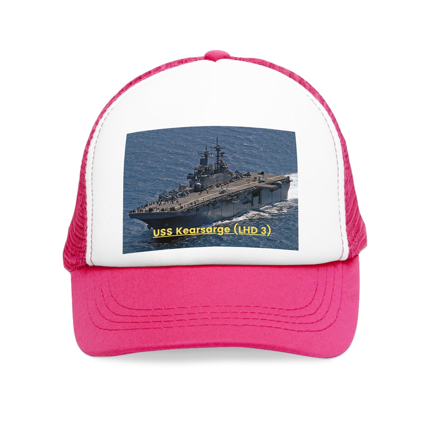 USS Kearsarge (LHD 3) Navy POD Smileandlaughtees Mesh Cap