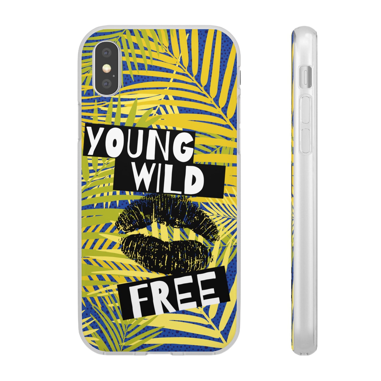 Young Wild Free SmileandLaughTees Flexi Phone Case