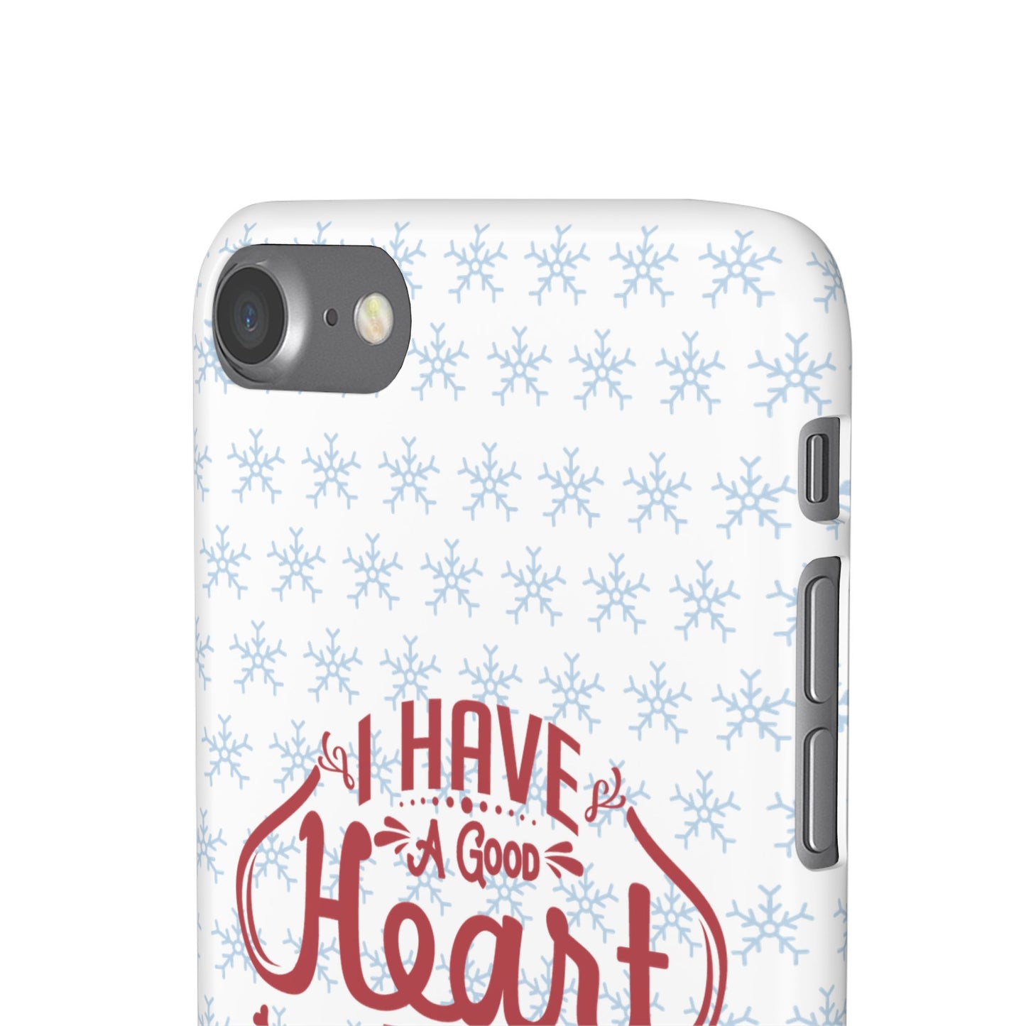 I’ve Got A Good Heart But This Mouth SmileandLaughTees Snap Phone Case