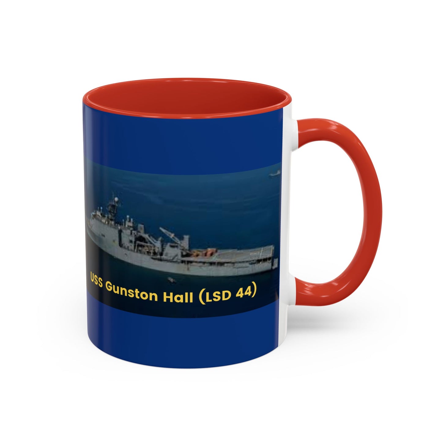 USS Gunston Hall (LSD 44) Navy POD Smileandlaughtees Accent Coffee Mug (11, 15oz)