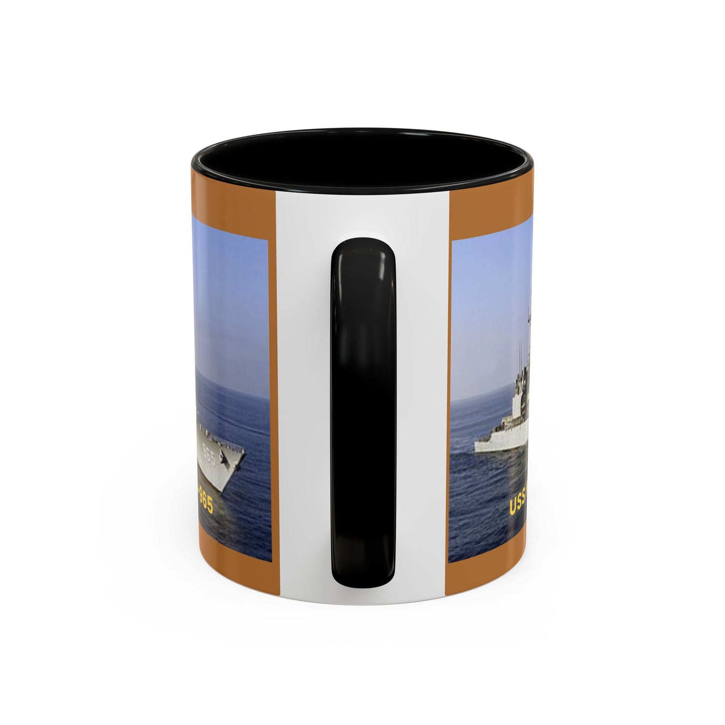 USS Kinkaid DD-965 Navy POD Smileandlaughtees Accent Coffee Mug (11, 15oz)