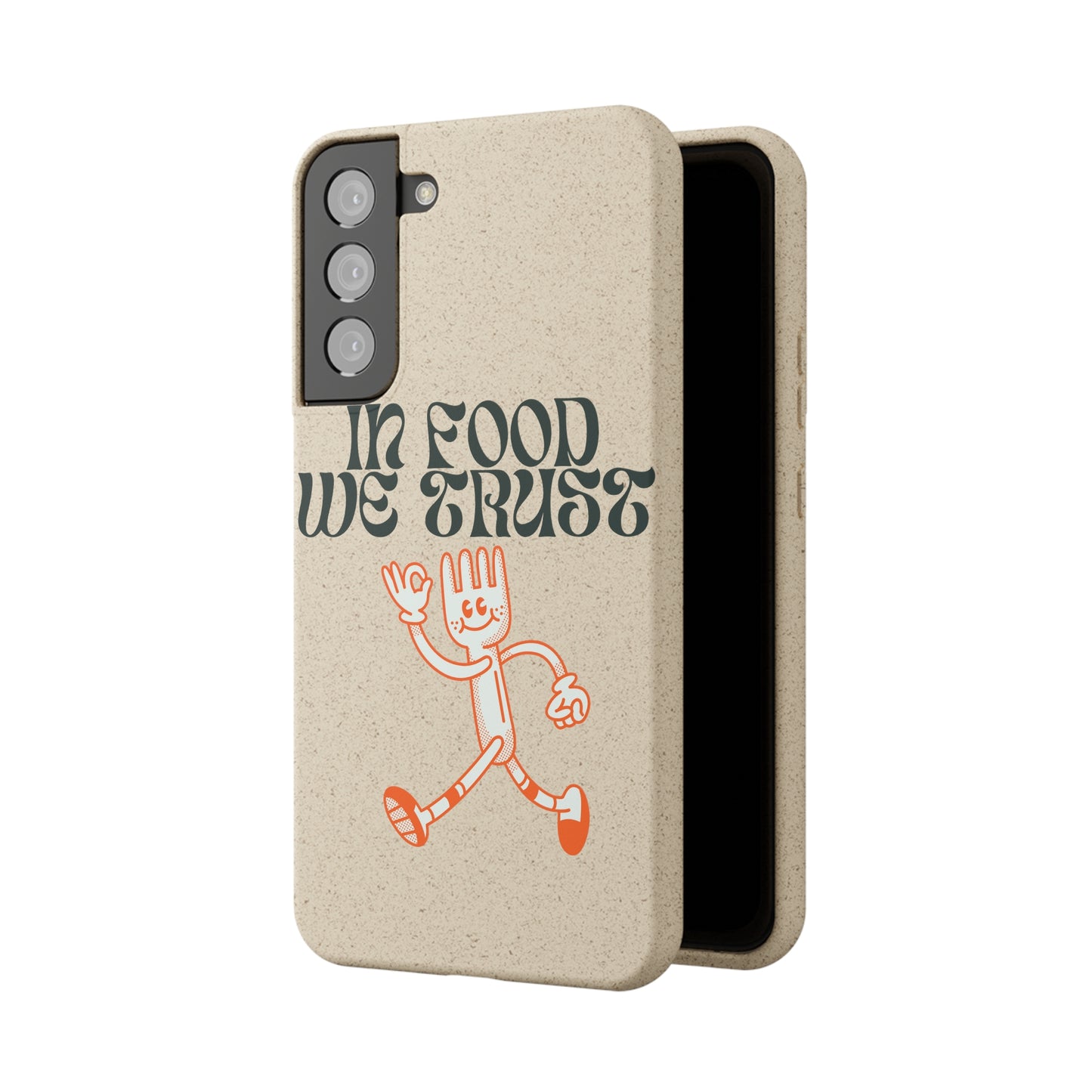 In Food We Trust SmileandLaughTees Biodegradable Cases