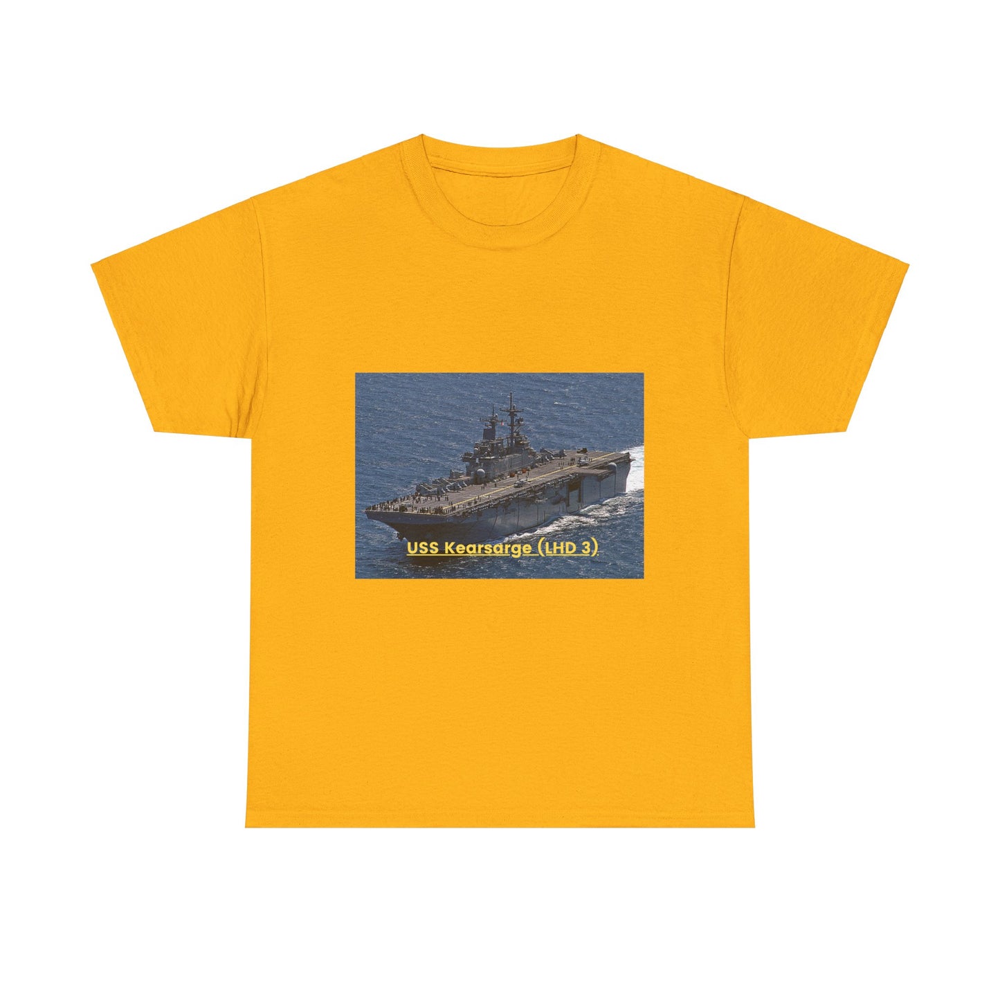 USS Kearsarge (LHD 3) Navy POD Smileandlaughtees Unisex Heavy Cotton Tee T-Shirt