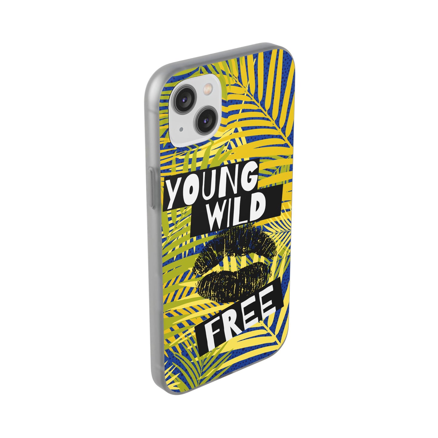 Young Wild Free SmileandLaughTees Flexi Phone Case