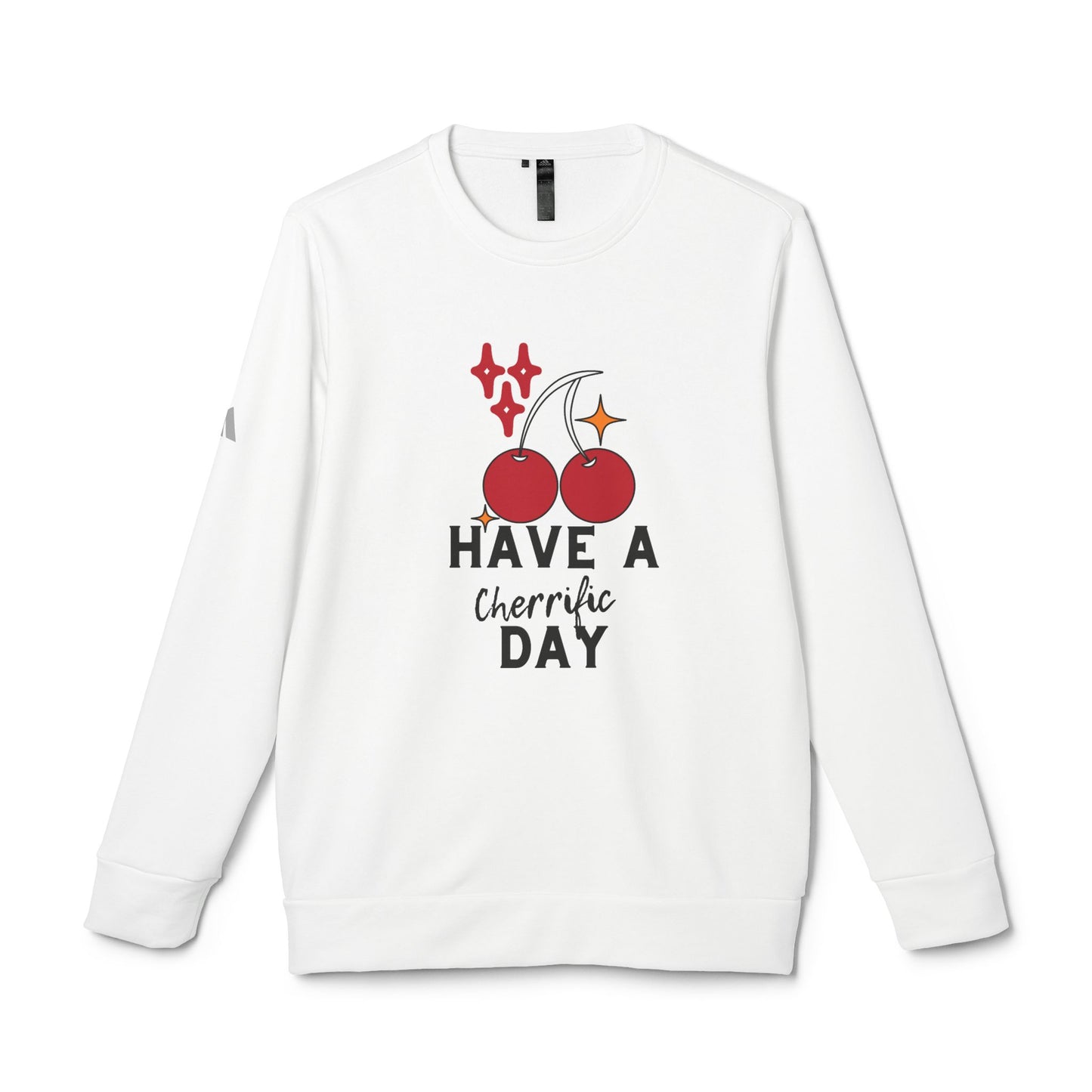 Have a Cherrific DaySmileandLaughTees adidas Unisex Fleece Crewneck Sweatshirt