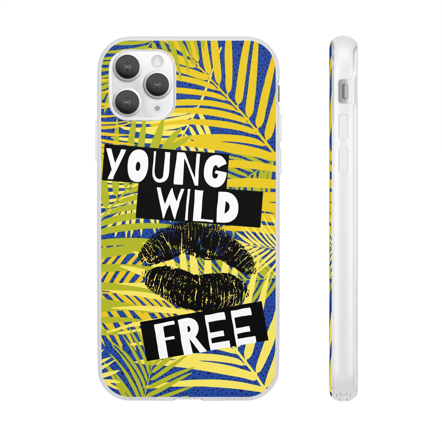 Young Wild Free SmileandLaughTees Flexi Phone Case