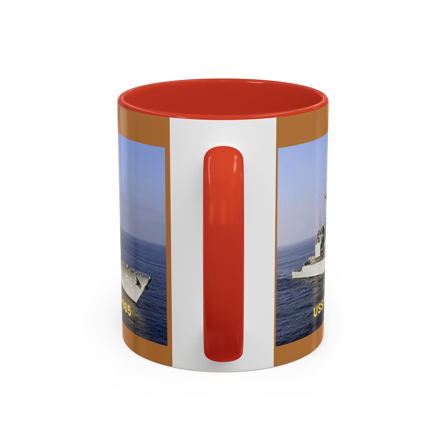 USS Kinkaid DD-965 Navy POD Smileandlaughtees Accent Coffee Mug (11, 15oz)