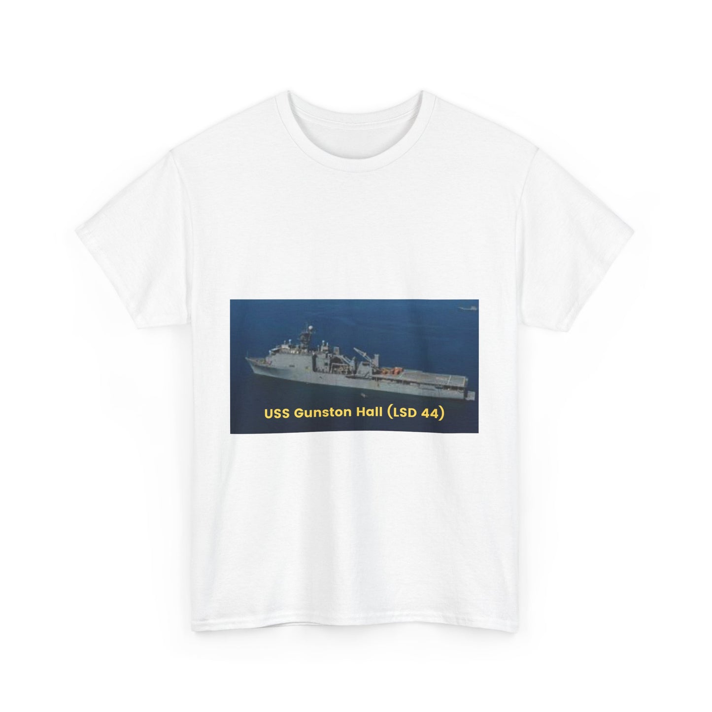 USS Gunston Hall (LSD 44) Navy POD Smileandlaughtees Unisex Heavy Cotton Tee T-Shirt