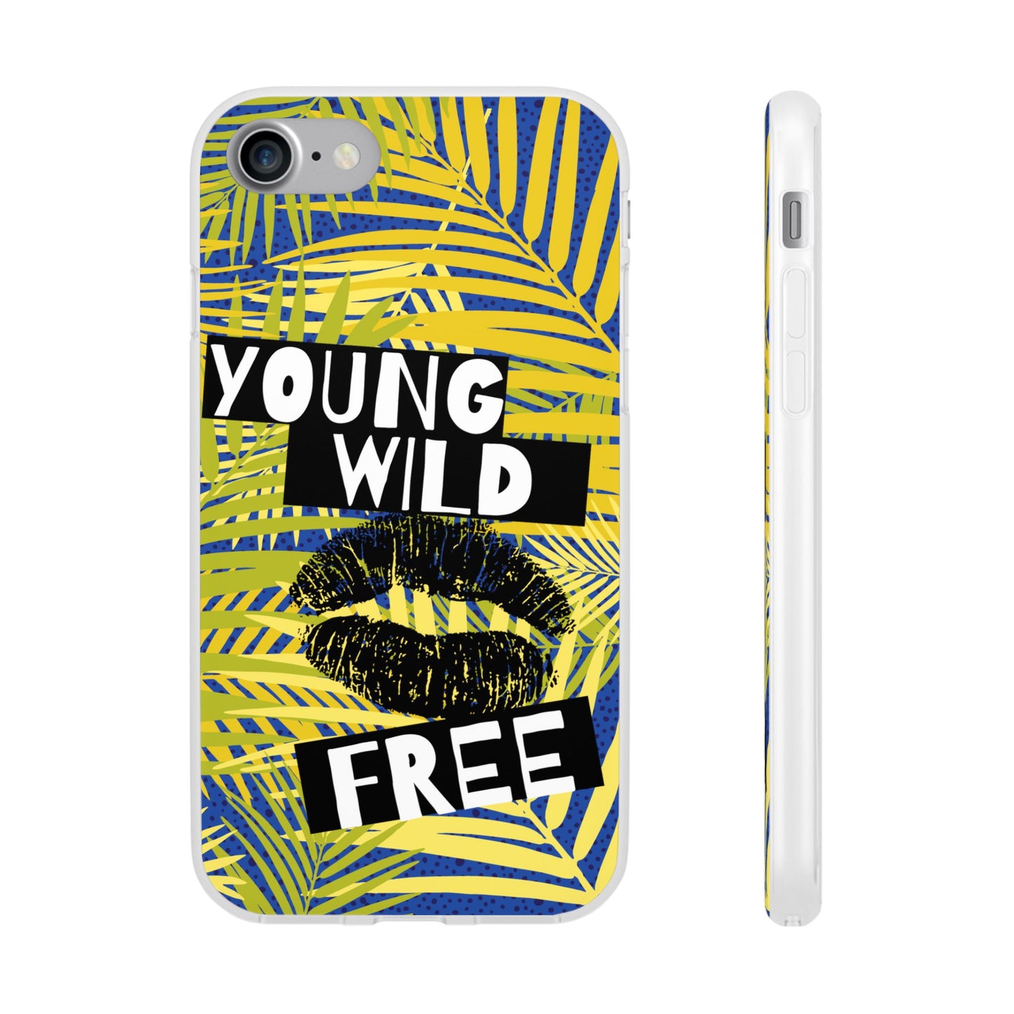 Young Wild Free SmileandLaughTees Flexi Phone Case