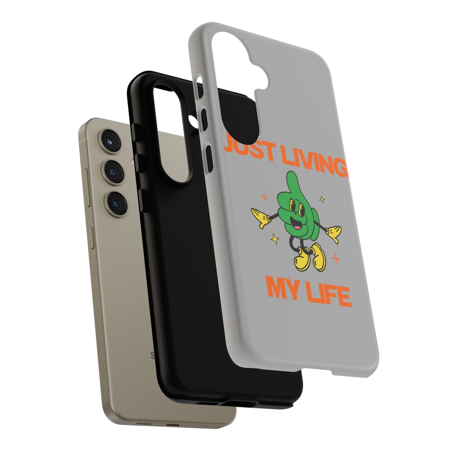 Just Living My Life SmileandLaughTees Tough Phone Case