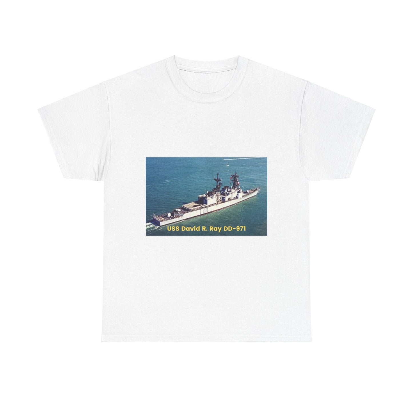 USS David R. Ray DD-971 Navy POD Smileandlaughtees Unisex Heavy Cotton Tee T-Shirt