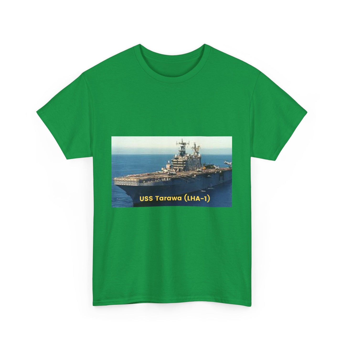 USS Tarawa (LHA-1) Navy POD Smileandlaughtees Unisex Heavy Cotton Tee T-Shirt