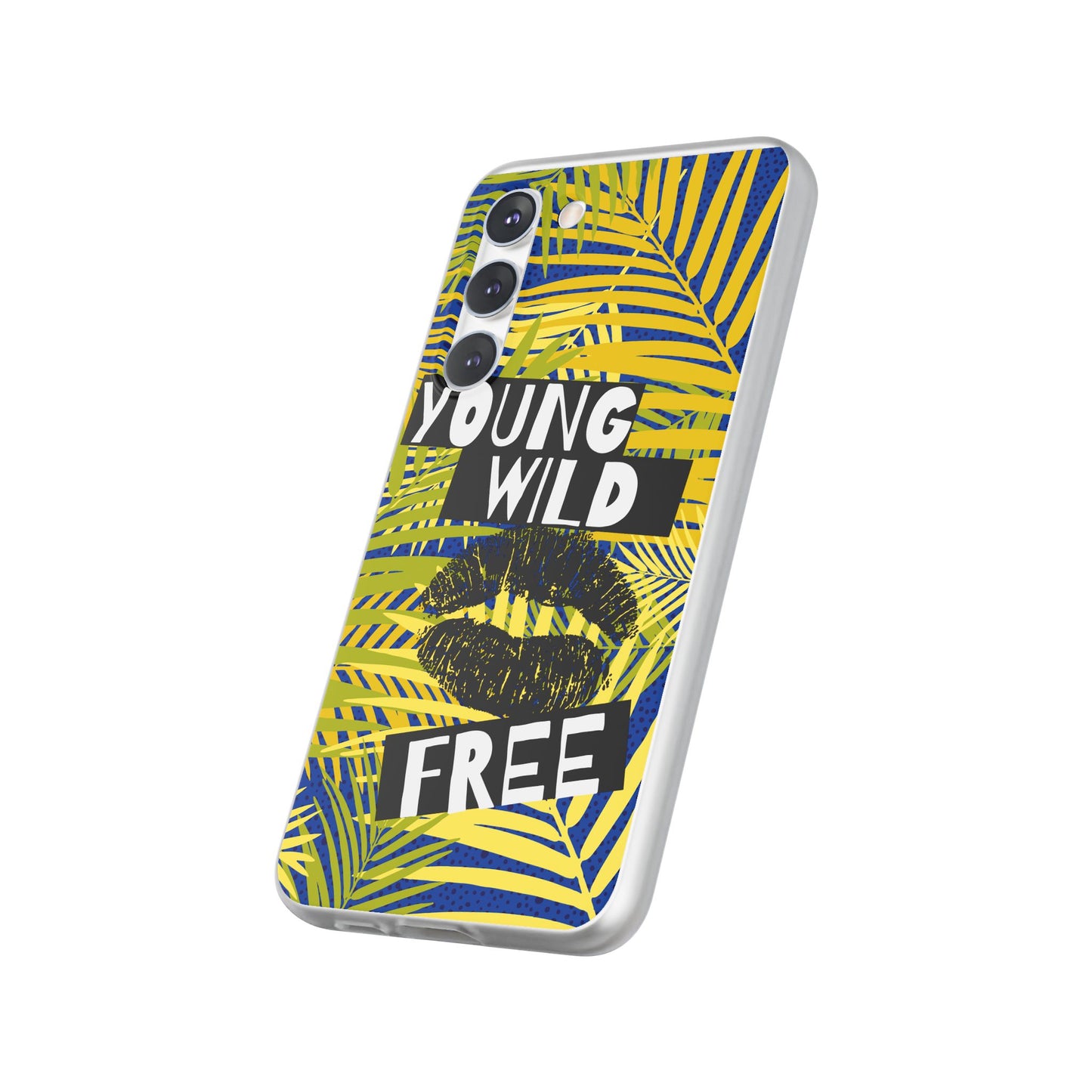 Young Wild Free SmileandLaughTees Flexi Phone Case