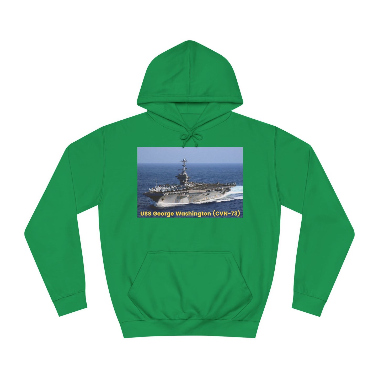 USS George Washington (CVN-73) Navy POD Smileandlaughtees Unisex College Hoodie