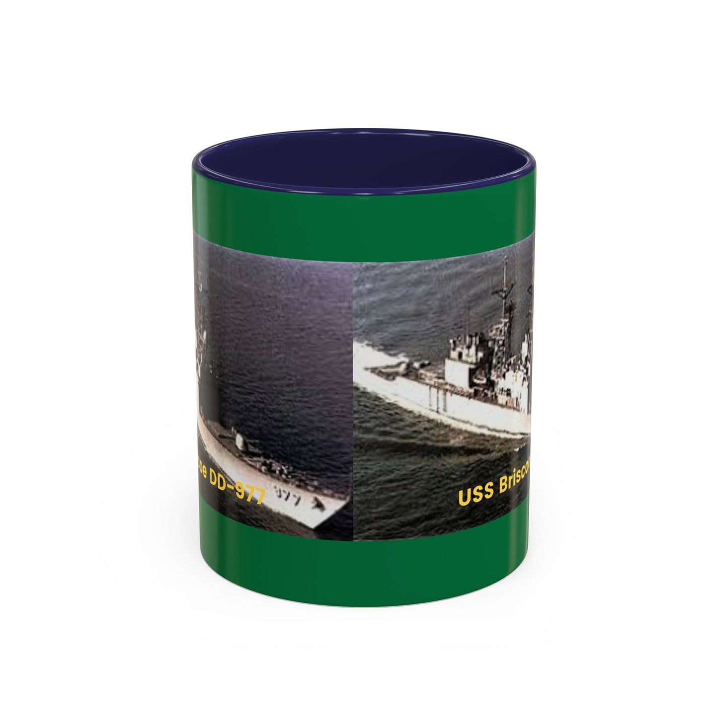 USS Briscoe DD-977 Navy POD Smileandlaughtees Accent Coffee Mug (11, 15oz)