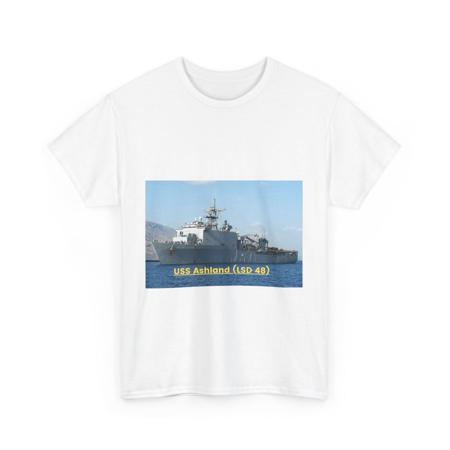 USS America (LHA 6) Navy POD Smileandlaughtees Unisex Heavy Cotton Tee T-Shirt