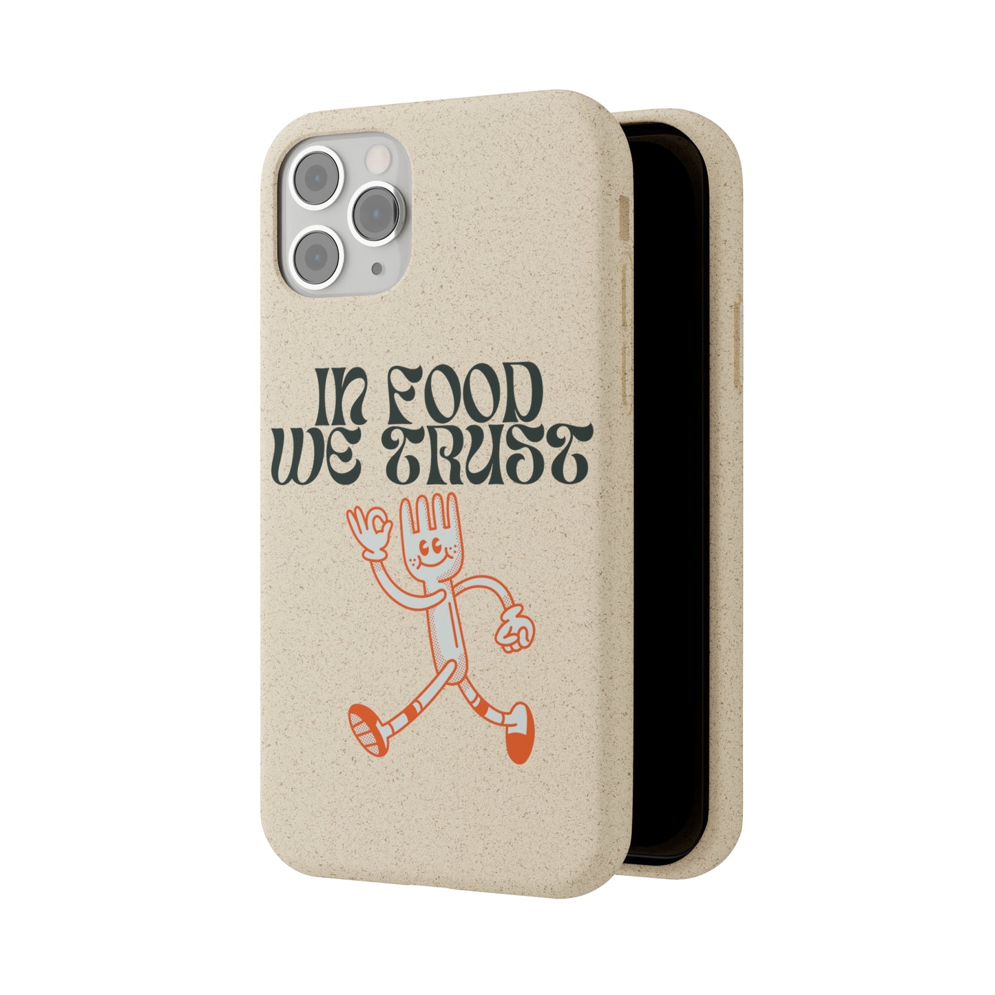 In Food We Trust SmileandLaughTees Biodegradable Cases