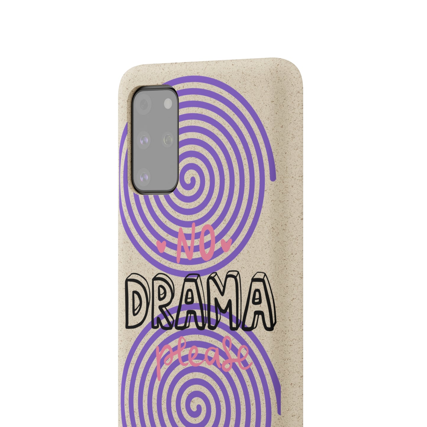 No Drama Please SmileandLaughTees Biodegradable Phone Case