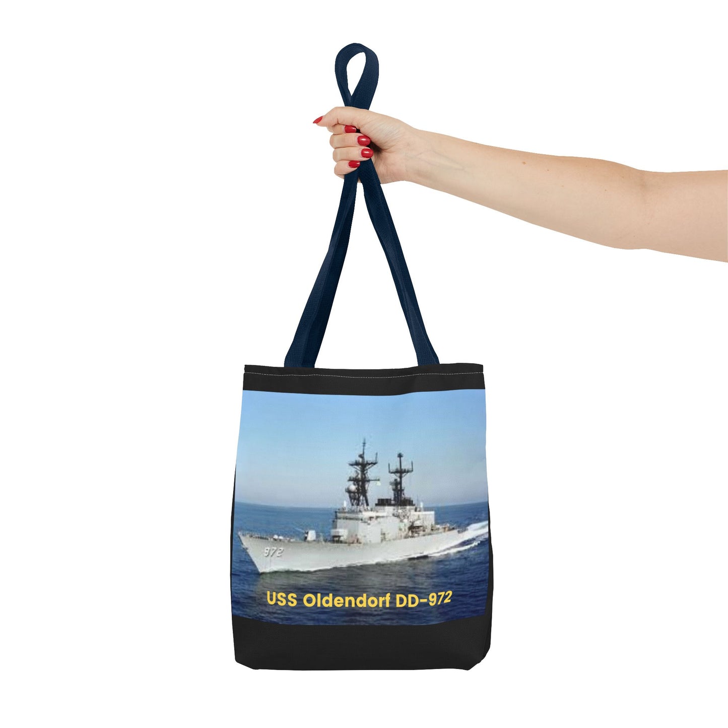 USS John Young DD-973 Navy POD Smileandlaughtees Tote Bag (AOP)