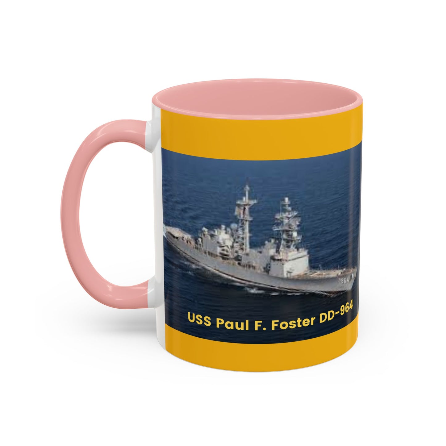 USS Paul F. Foster DD-964 Navy POD Smileandlaughtees Accent Coffee Mug (11, 15oz)