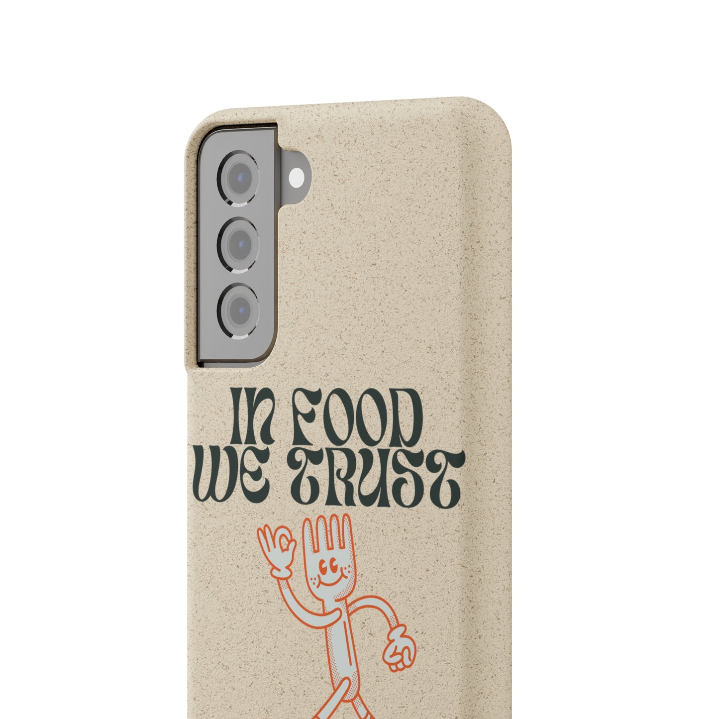 In Food We Trust SmileandLaughTees Biodegradable Cases