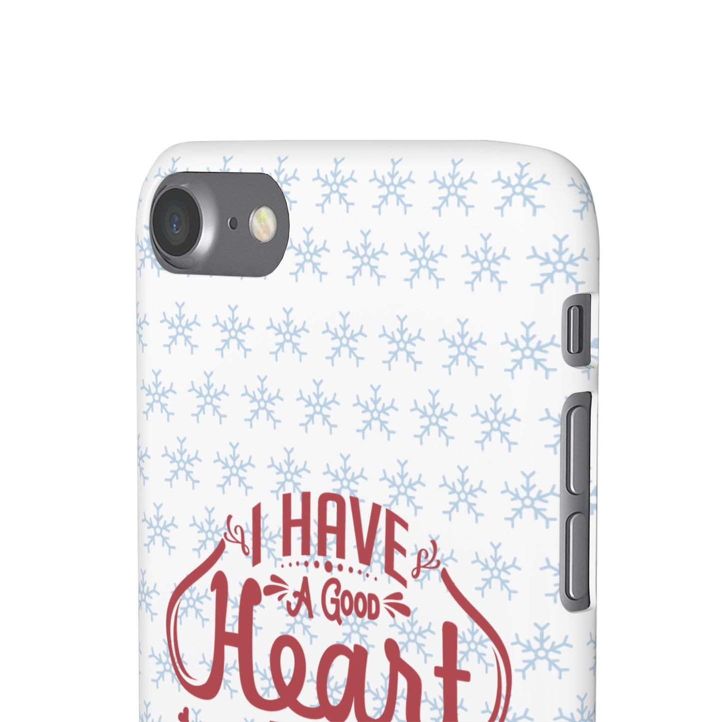 I’ve Got A Good Heart But This Mouth SmileandLaughTees Snap Phone Case