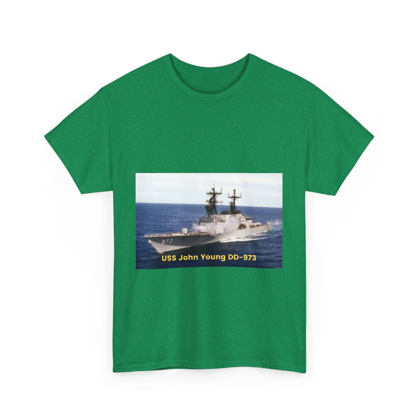 USS John Young DD-973 Navy POD Smileandlaughtees Unisex Heavy Cotton Tee T-Shirt