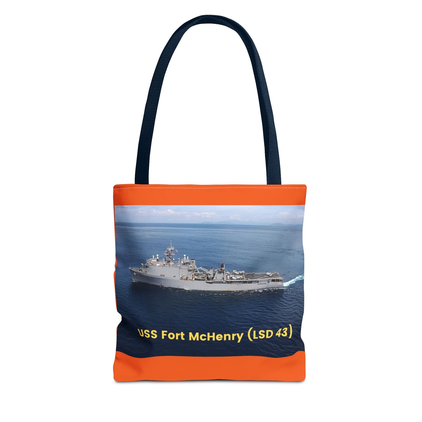 USS Fort McHenry (LSD 43) Navy POD Smileandlaughtees Tote Bag (AOP)