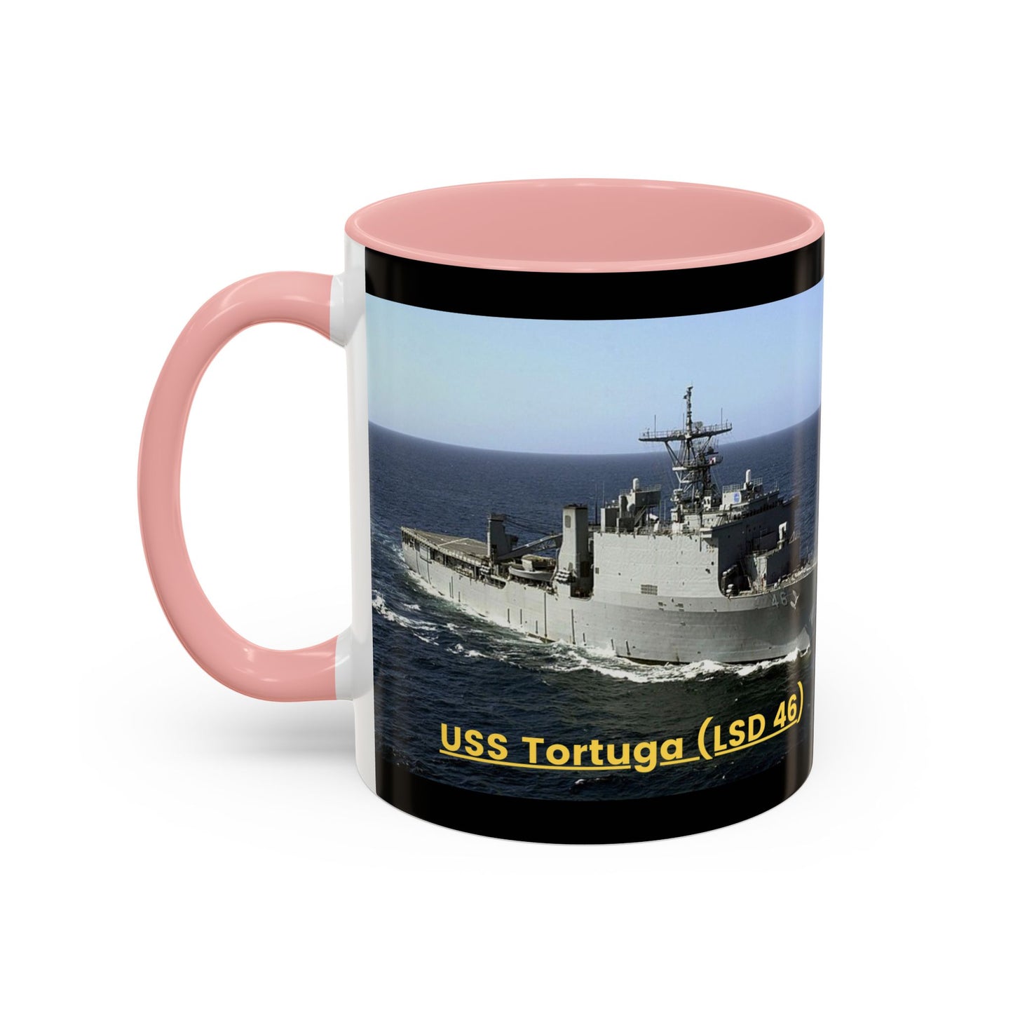 USS Tortuga (LSD 46) Navy POD Smileandlaughtees Accent Coffee Mug (11, 15oz)