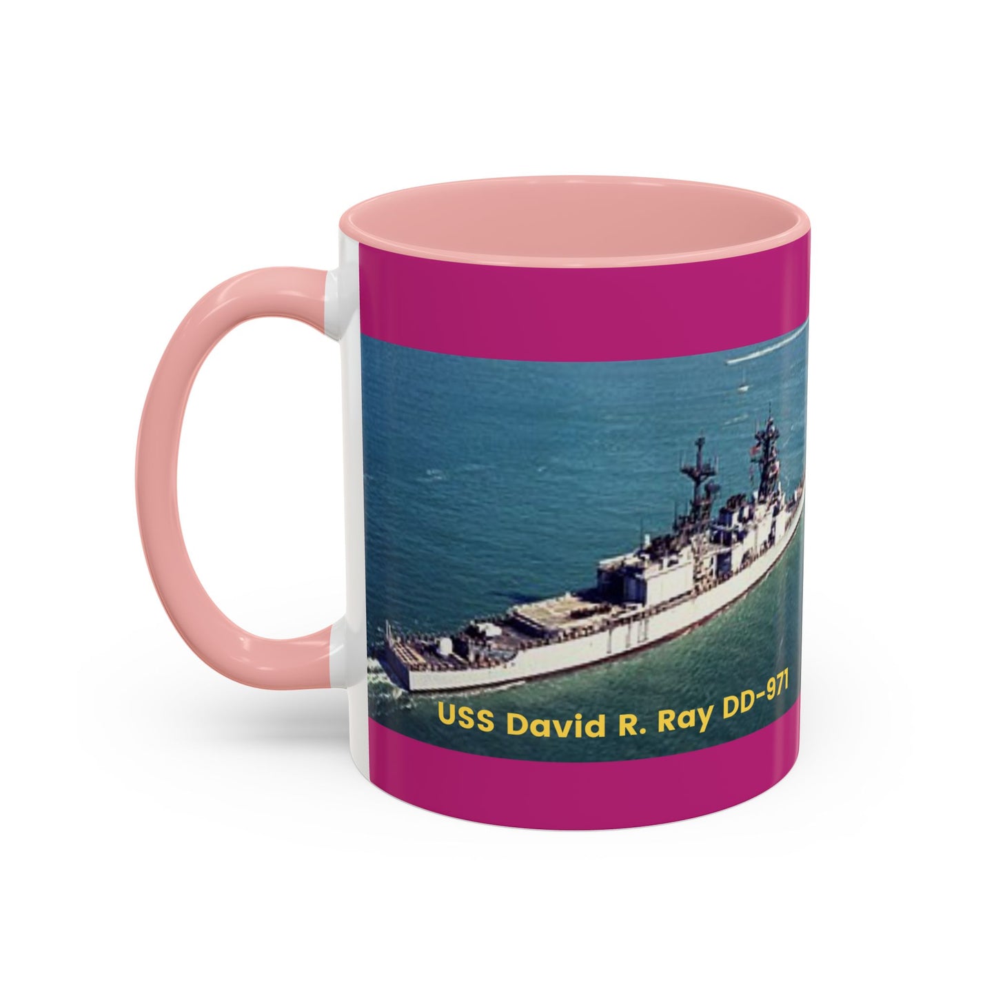 USS David R. Ray DD-971 Navy POD Smileandlaughtees Accent Coffee Mug (11, 15oz)