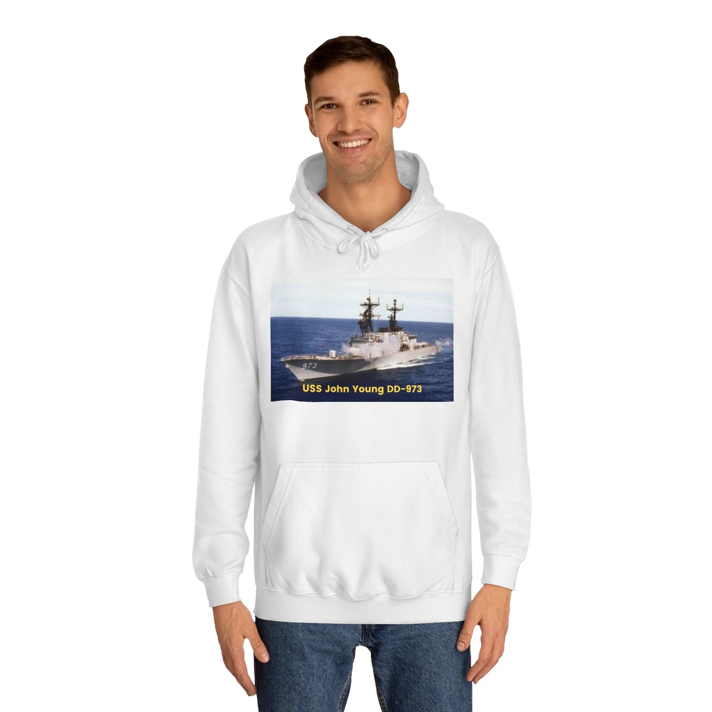 USS John Young DD-973 Navy POD Smileandlaughtees Unisex College Hoodie