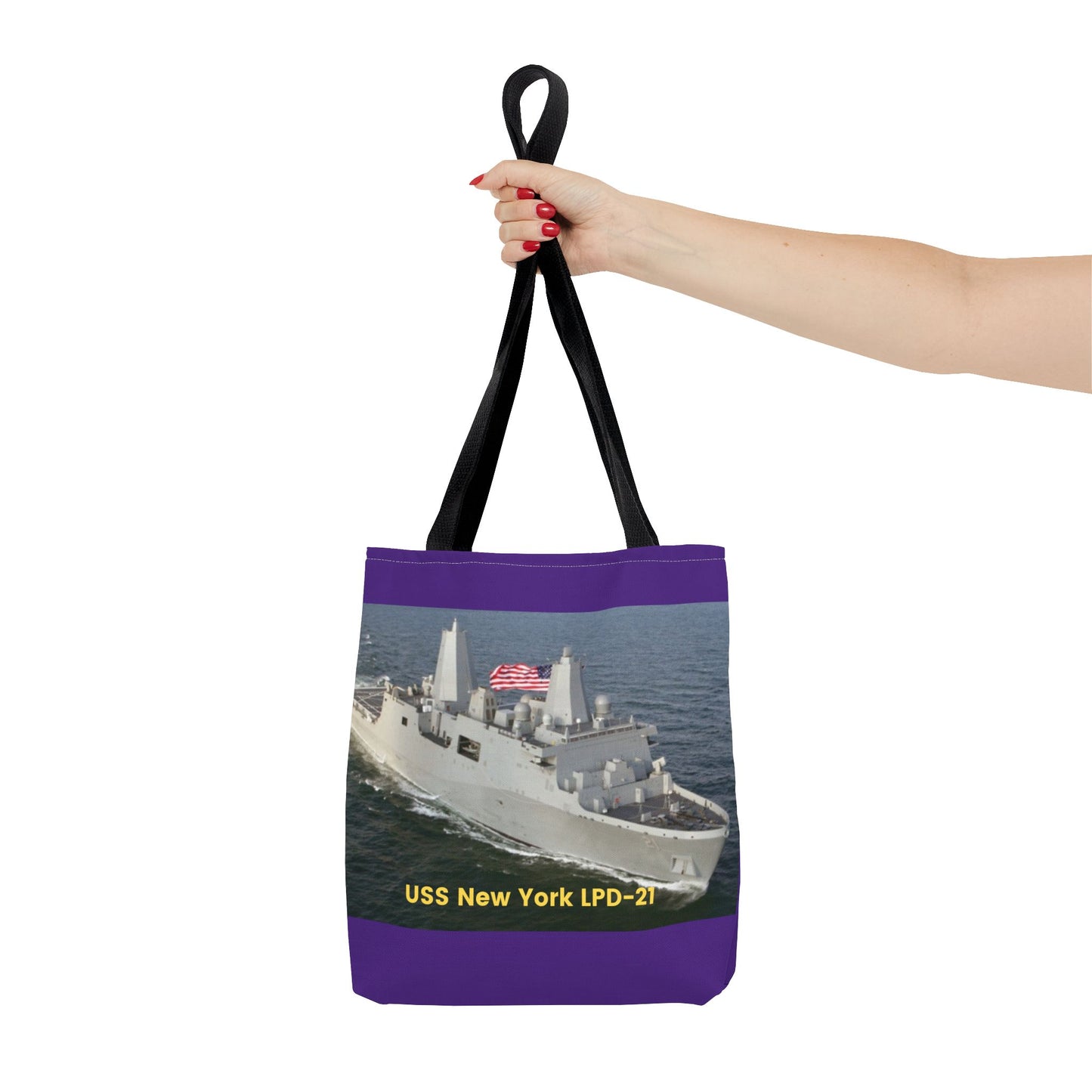 USS Spruance DD-963 Navy POD Smileandlaughtees Tote Bag (AOP)