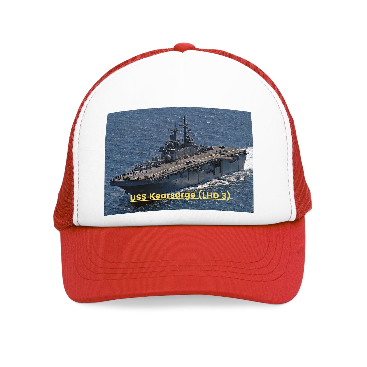 USS Kearsarge (LHD 3) Navy POD Smileandlaughtees Mesh Cap