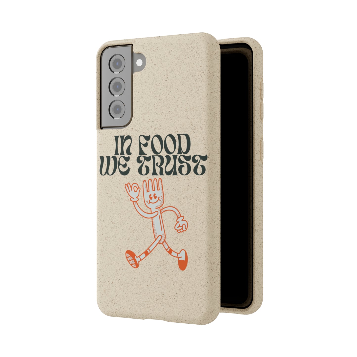 In Food We Trust SmileandLaughTees Biodegradable Cases