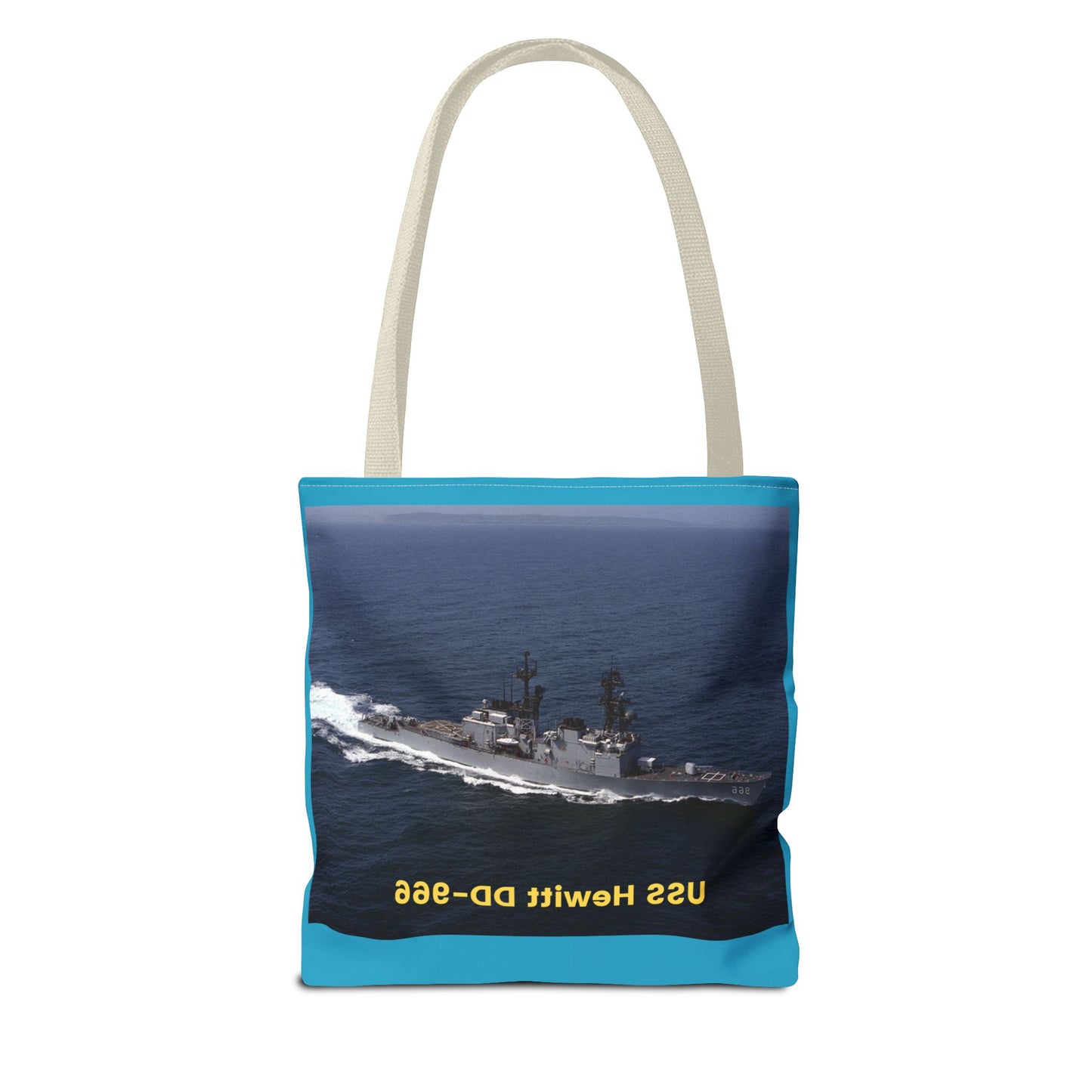 USS Hewitt DD-966 Navy POD Smileandlaughtees Tote Bag (AOP)