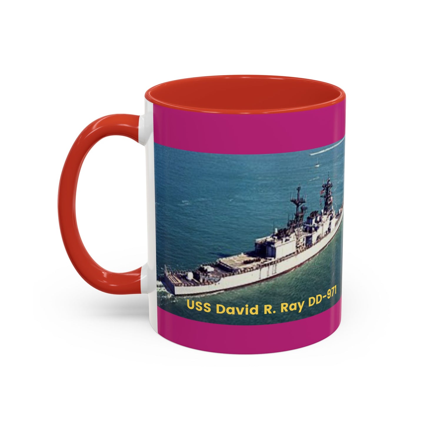 USS David R. Ray DD-971 Navy POD Smileandlaughtees Accent Coffee Mug (11, 15oz)