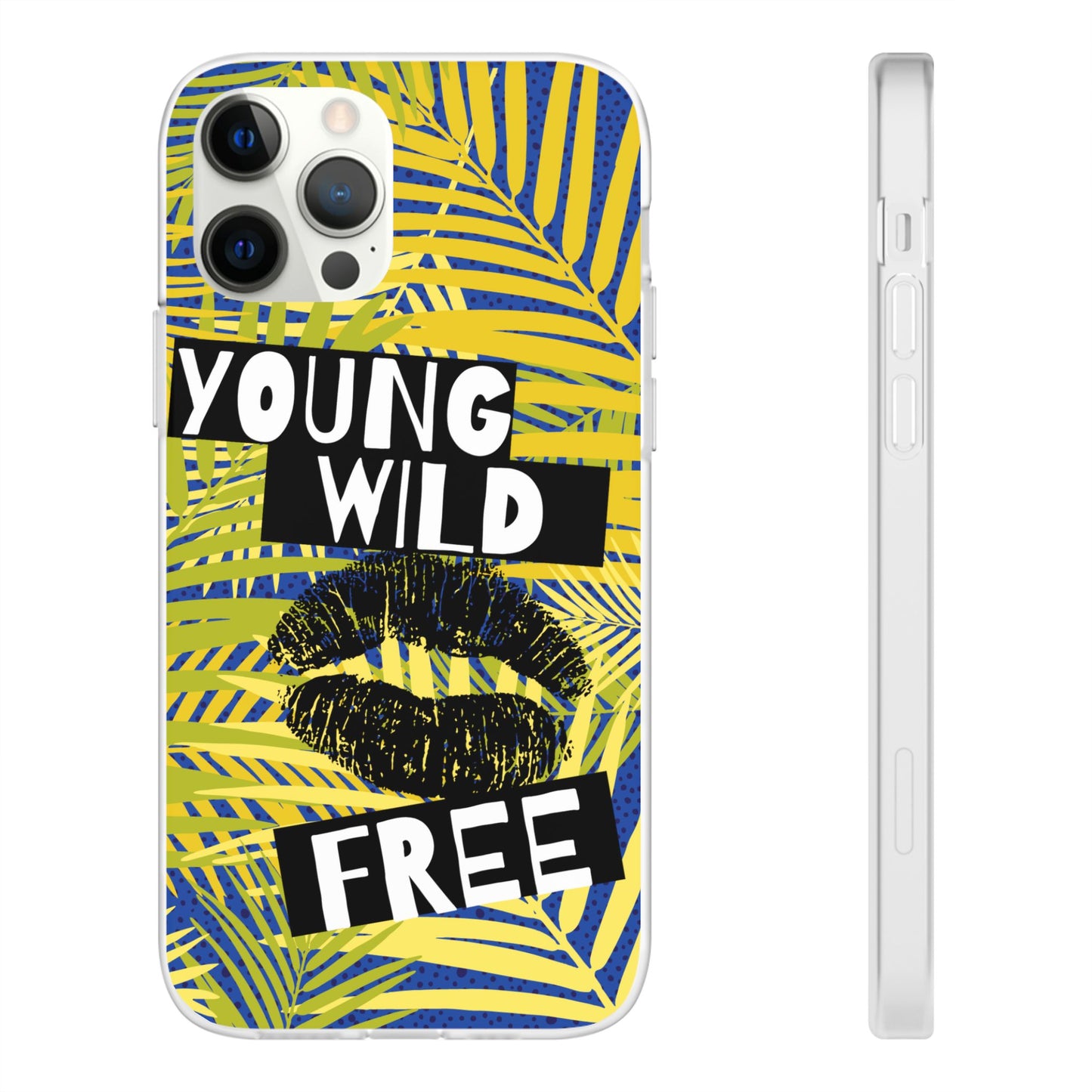 Young Wild Free SmileandLaughTees Flexi Phone Case