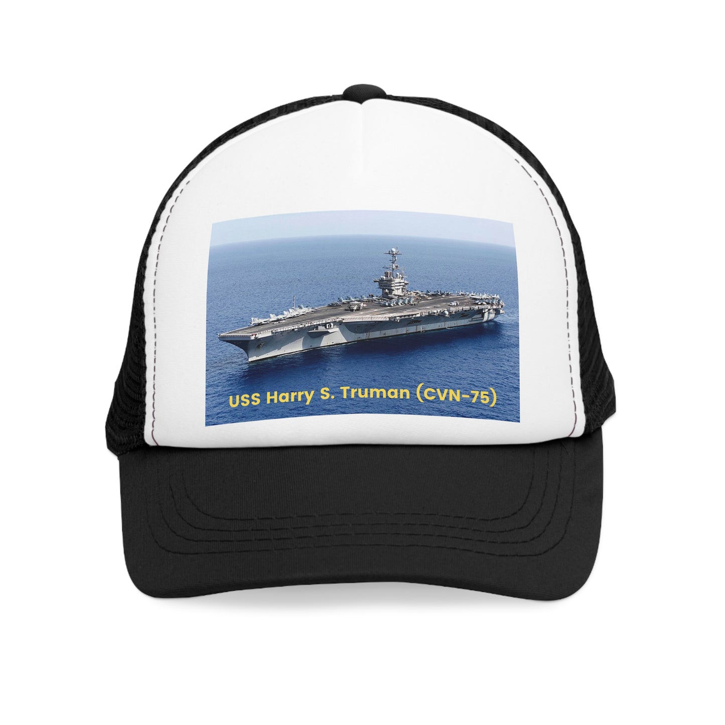 USS Harry S. Truman (CVN-75) Navy POD Smileandlaughtees Mesh Cap