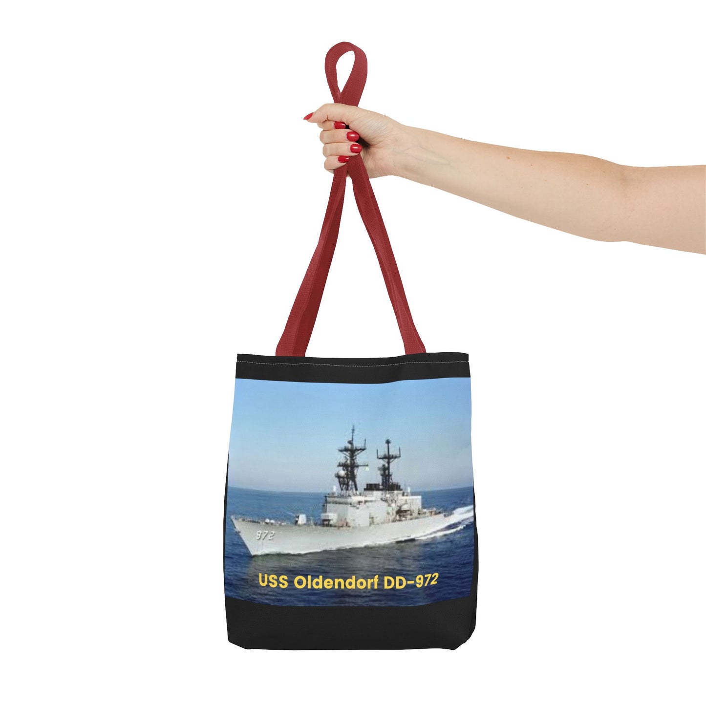 USS John Young DD-973 Navy POD Smileandlaughtees Tote Bag (AOP)