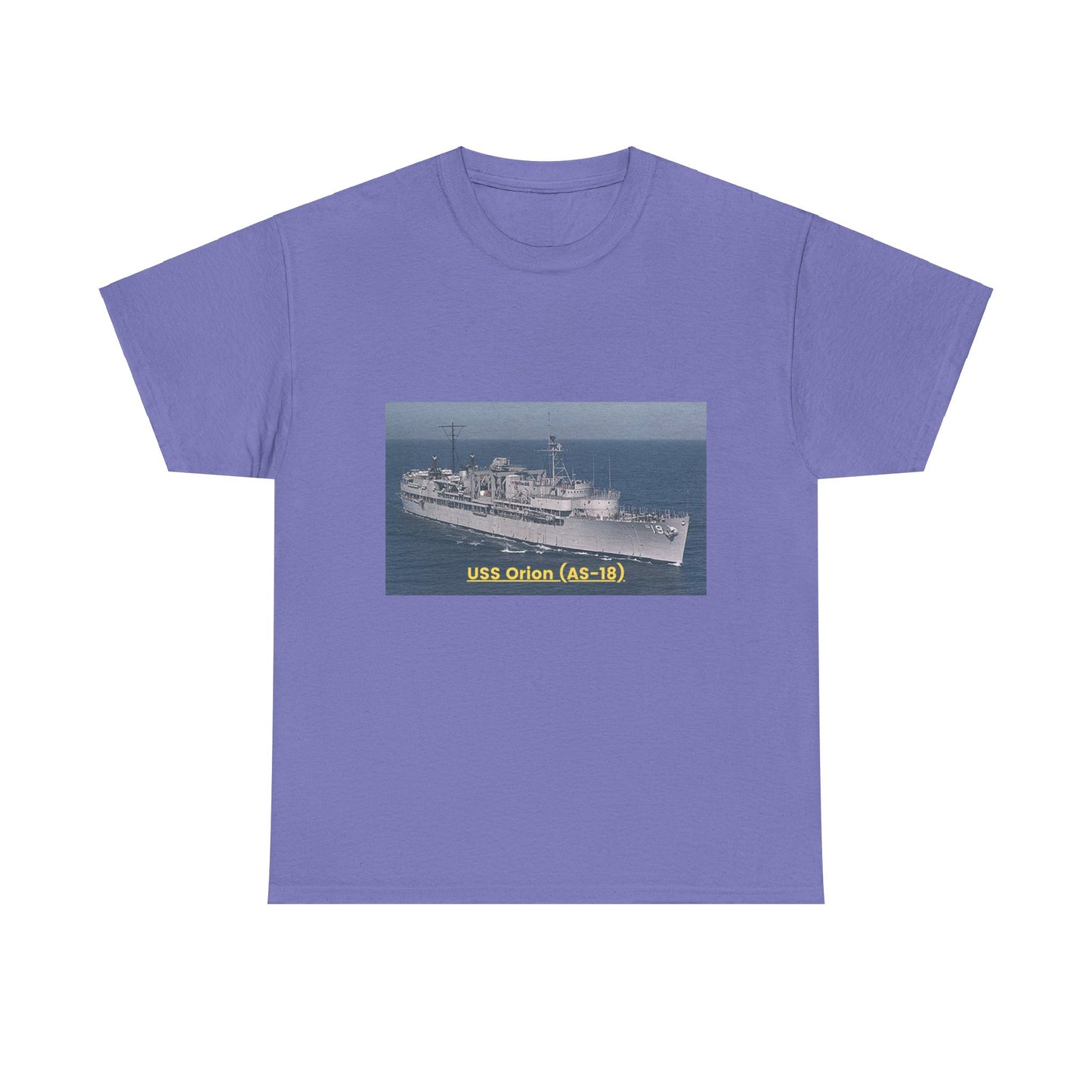 USS Orion (AS-18) Navy POD Smileandlaughtees Unisex Heavy Cotton Tee T-Shirt