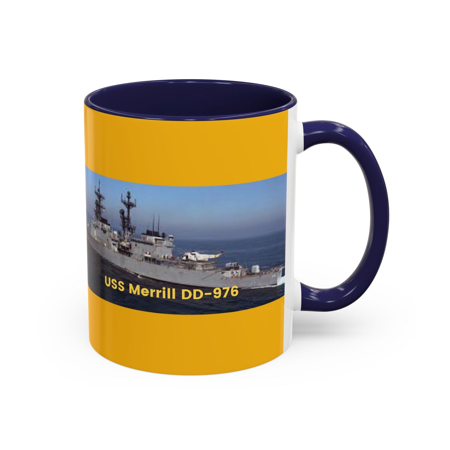 USS Merrill DD-976 Navy POD Smileandlaughtees Accent Coffee Mug (11, 15oz)