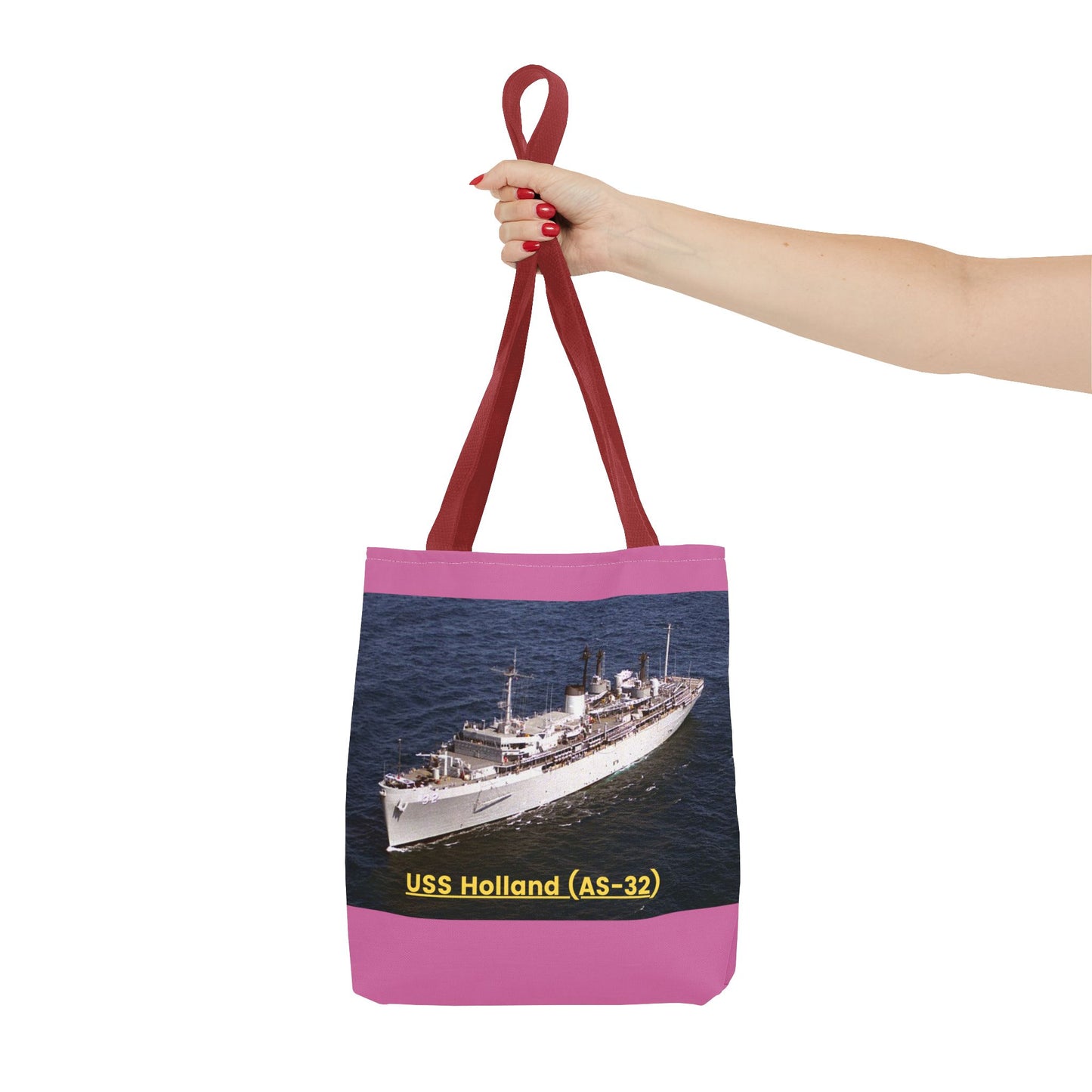 USS Holland (AS-32) Navy POD Smileandlaughtees Tote Bag (AOP)